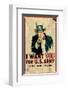 Uncle Sam: I Want You For U.S. Army - Vintage-null-Framed Art Print