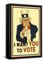 Uncle Sam - I Want You to Vote - Political-Lantern Press-Framed Stretched Canvas