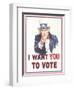 Uncle Sam, I Want You to Vote-null-Framed Art Print