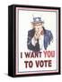 Uncle Sam, I Want You to Vote-null-Framed Stretched Canvas