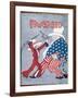 Uncle Sam Intervenes in Mexico-Auguste Roubille-Framed Art Print