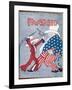 Uncle Sam Intervenes in Mexico-Auguste Roubille-Framed Art Print