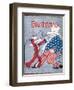 Uncle Sam Intervenes in Mexico-Auguste Roubille-Framed Art Print