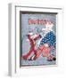 Uncle Sam Intervenes in Mexico-Auguste Roubille-Framed Art Print