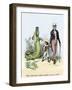 Uncle Sam Leads the Child Cuba Away from the Old World by Saying, “That Wicked Man is Going to Gobb-null-Framed Giclee Print