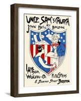 Uncle Sam's Church By John Bell Bouton-Ethel Reed-Framed Art Print