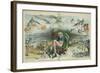 Uncle Sam's dream of conquest and carnage - caused by reading the Jingo newspapers, 1895-Udo Keppler-Framed Giclee Print