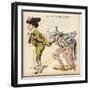 Uncle Sam Takes a Puff at Spain's Havana Cigar-W.a. Wellner-Framed Art Print