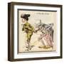 Uncle Sam Takes a Puff at Spain's Havana Cigar-W.a. Wellner-Framed Art Print