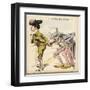 Uncle Sam Takes a Puff at Spain's Havana Cigar-W.a. Wellner-Framed Art Print