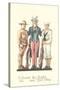 Uncle Sam with Soldier and Sailor-null-Stretched Canvas