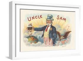 Uncle Sam-Art Of The Cigar-Framed Giclee Print