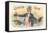 Uncle Sam-Art Of The Cigar-Framed Stretched Canvas