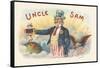 Uncle Sam-Art Of The Cigar-Framed Stretched Canvas
