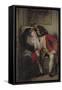 Uncle Toby and Widow Wadman-Charles Robert Leslie-Framed Stretched Canvas