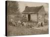 Uncle Tom's Cabin, c.1900-American School-Stretched Canvas