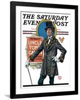 "Uncle Tom's Cabin," Saturday Evening Post Cover, March 26, 1927-Edgar Franklin Wittmack-Framed Giclee Print