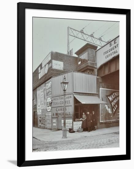 Uncle Toms Cabin Tea Stall, Wandsworth Road, London, 1909-null-Framed Photographic Print