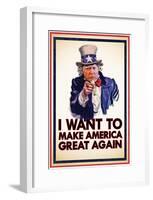 Uncle Trump Wants You-null-Framed Poster