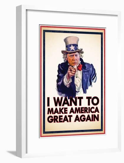 Uncle Trump Wants You-null-Framed Poster