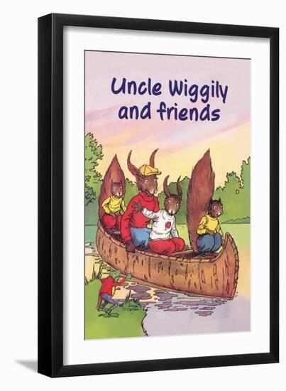 Uncle Wiggily and Friends: The Canoe Trip-null-Framed Art Print