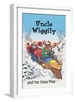 Uncle Wiggily and Friends: The Snow Plow-null-Framed Art Print