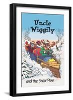 Uncle Wiggily and Friends: The Snow Plow-null-Framed Art Print