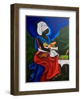 Uncommon Warrior, 2020, (Acrylic on Canvas)-Patricia Brintle-Framed Giclee Print