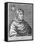 Undated Engraving of Pope Leo X-null-Framed Stretched Canvas