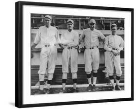 Undated of Baseball Players Ernie Shore, Babe Ruth, Carl Mays, and Dutch Leonard-Loomis Dean-Framed Premium Photographic Print