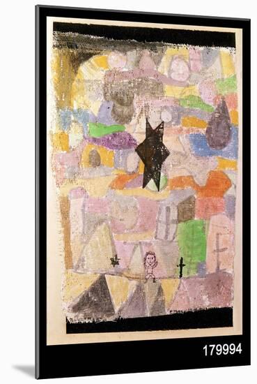 Under a Black Star, 1918-Paul Klee-Mounted Giclee Print