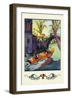 Under a Bridge-Edward A. Wilson-Framed Art Print