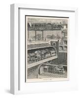 Under a London Street-null-Framed Art Print