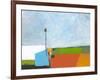 Under a Stormy Sky-Jan Weiss-Framed Art Print