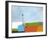 Under a Stormy Sky-Jan Weiss-Framed Art Print