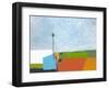 Under a Stormy Sky-Jan Weiss-Framed Art Print