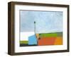 Under a Stormy Sky-Jan Weiss-Framed Art Print