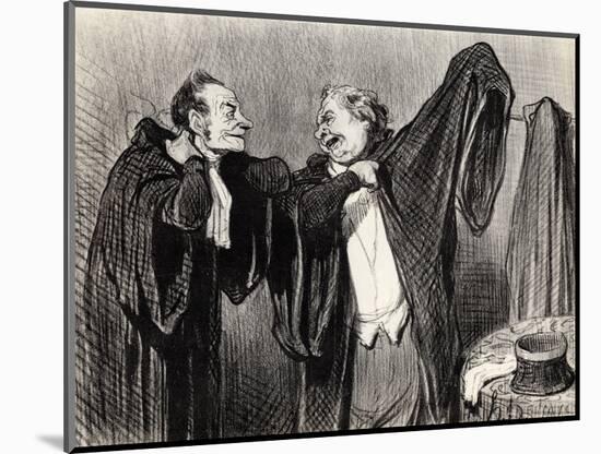 Under Colleagues, 1845-1848-Honor? Daumier-Mounted Giclee Print