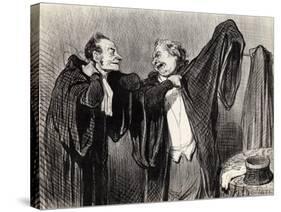 Under Colleagues, 1845-1848-Honor? Daumier-Stretched Canvas