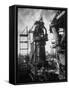 Under Construction Blast Furnace at Magnitogorsk Metallurgical Industrial Complex-Margaret Bourke-White-Framed Stretched Canvas