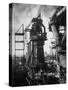 Under Construction Blast Furnace at Magnitogorsk Metallurgical Industrial Complex-Margaret Bourke-White-Stretched Canvas
