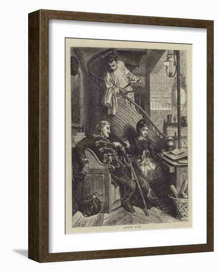 Under Fire-Sir Samuel Luke Fildes-Framed Giclee Print
