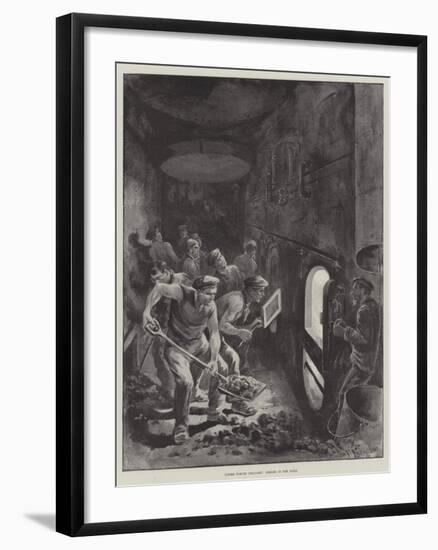 Under Forced Draught, Heroes in the Hold-Paul Frenzeny-Framed Giclee Print