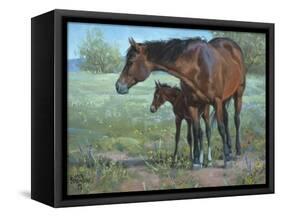 Under Mama's Watchful Eye-Jack Sorenson-Framed Stretched Canvas