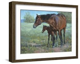 Under Mama's Watchful Eye-Jack Sorenson-Framed Art Print