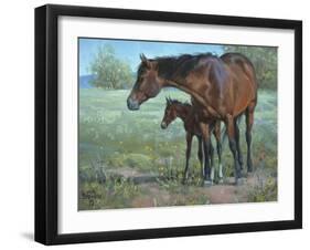 Under Mama's Watchful Eye-Jack Sorenson-Framed Art Print