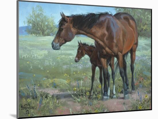 Under Mama's Watchful Eye-Jack Sorenson-Mounted Art Print