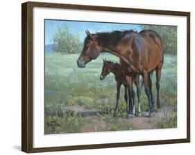 Under Mama's Watchful Eye-Jack Sorenson-Framed Art Print