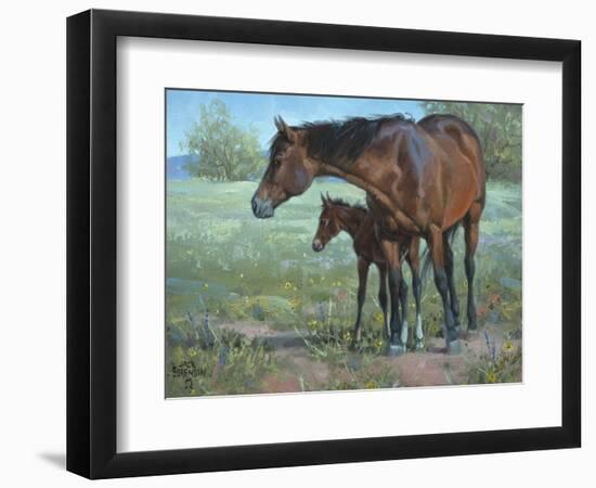 Under Mama's Watchful Eye-Jack Sorenson-Framed Art Print