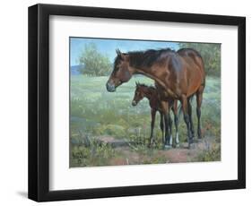 Under Mama's Watchful Eye-Jack Sorenson-Framed Art Print